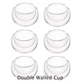 [6 double walled cups] 6 double walled cups