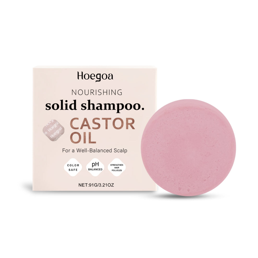 Hoegoa Nourishing Castor Oil Solid Shampoo Bar — Scalp & Hair Strengthening