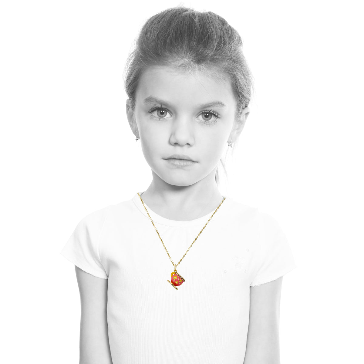 Crystal Tea Pot Necklace