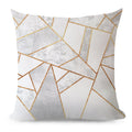 Throw Pillow Cover with 450g Insert, geometric, 18X18, Decorative Cushion – Fancy & Stacy