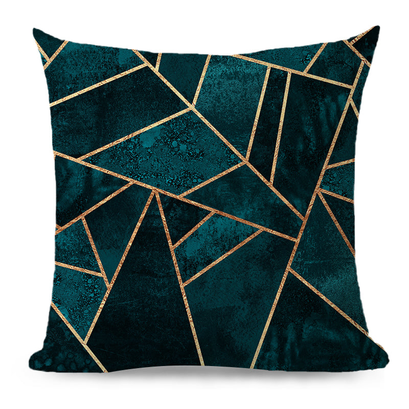 Throw Pillow Cover with 450g Insert, geometric, 18X18, Decorative Cushion – Fancy & Stacy