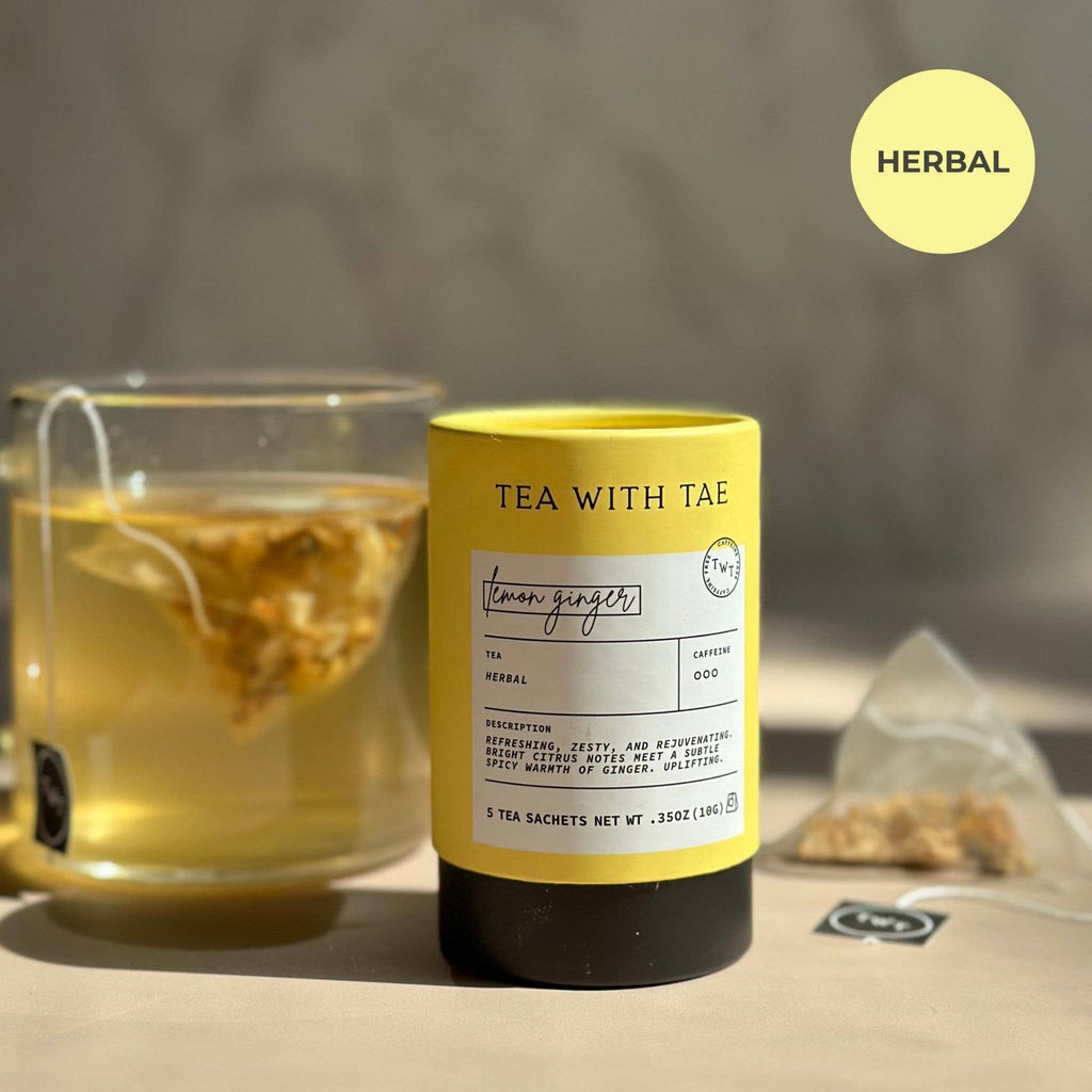 Lemon Ginger Herbal Mini Tube Gift (5 tea bags)