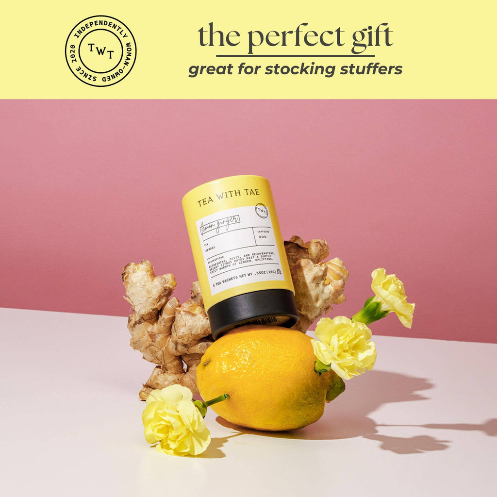 Lemon Ginger Herbal Mini Tube Gift (5 tea bags)