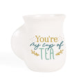 You're My Cup of Tea Classic White Porcelain Ceramic Handwarmer Mug