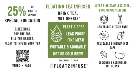 Floating Pink Axolotl Tea Infuser - Cute Animal Tea Infuser for Loose Leaf Tea