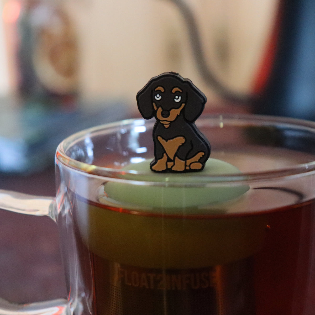 Floating Dachshund Dog Tea Infuser - Cute Animal Tea Infuser for Loose Leaf Tea