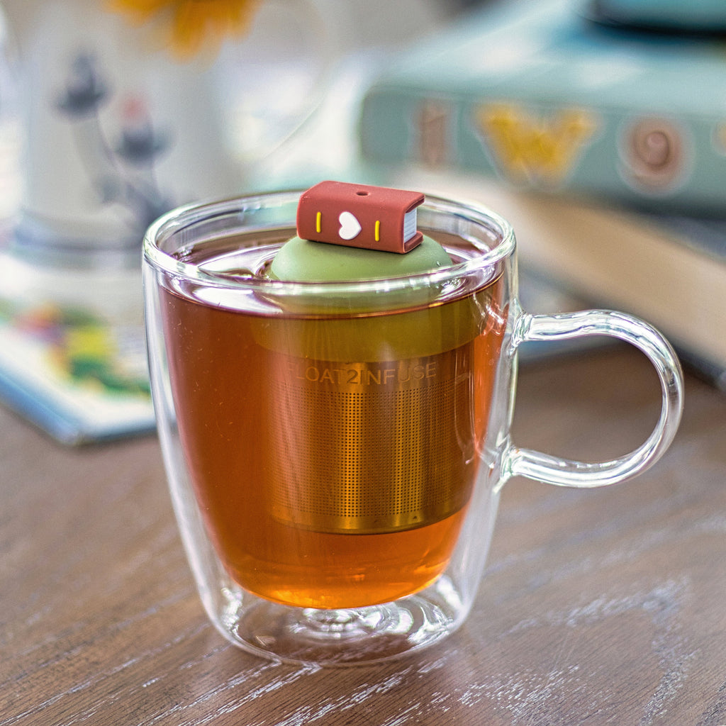 Floating Brown Book Tea Infuser - Cute Tea Infuser for Loose Leaf Tea