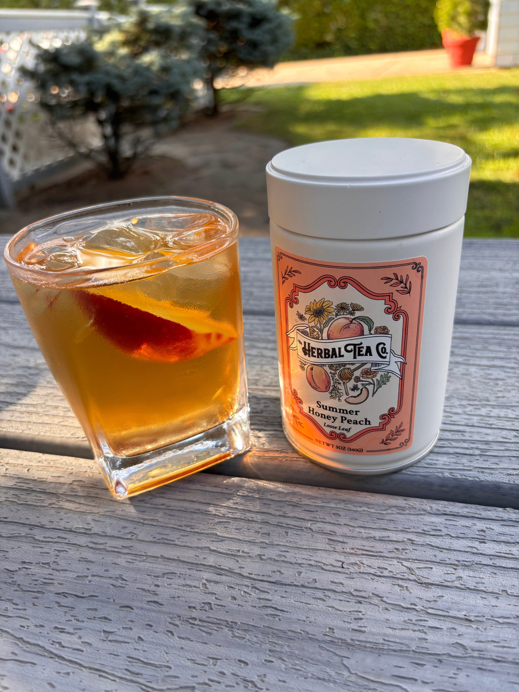 Summer Honey Peach Herbal Tea